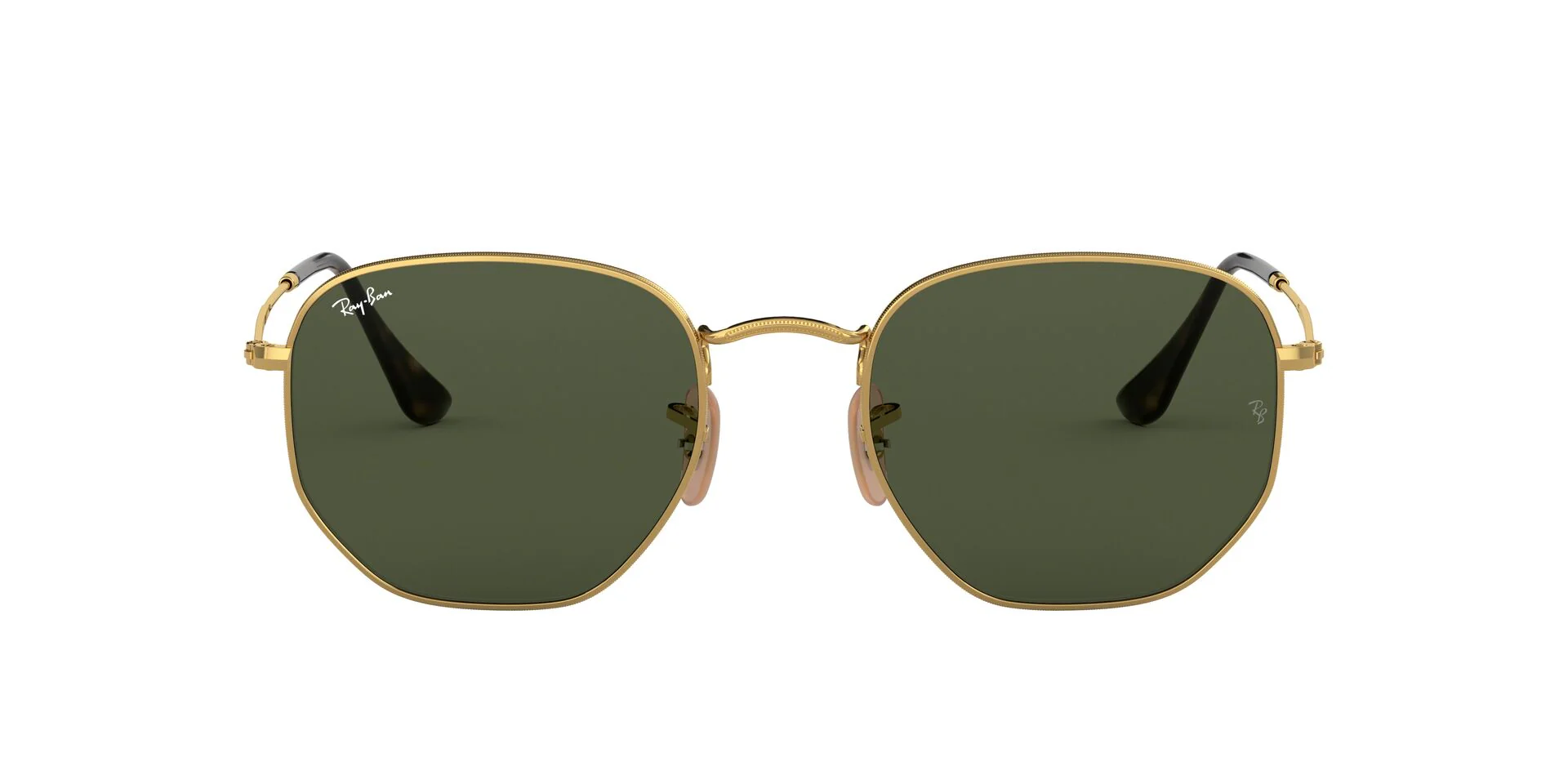 RB3548N Hexagonal Flat Lenses Gold/Green XL - Image 2