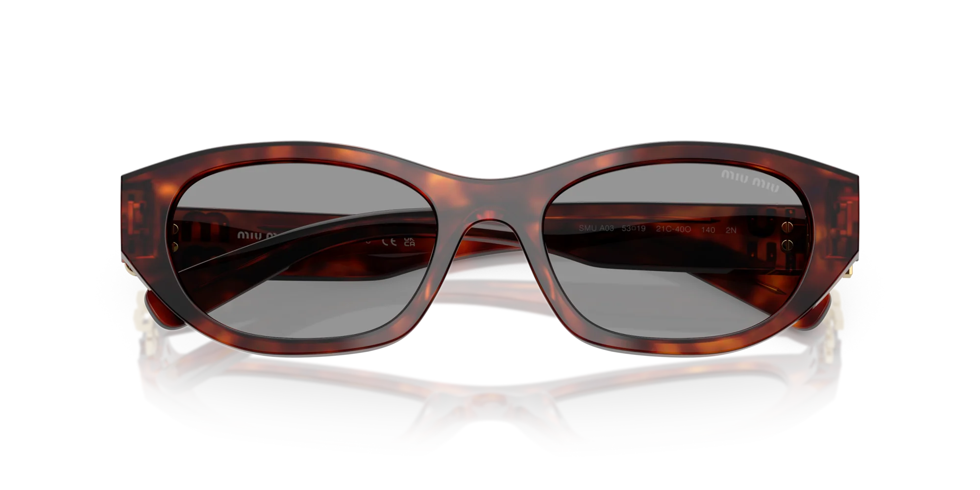 MU A03S Miu Miu Havana/Grey L - Image 5