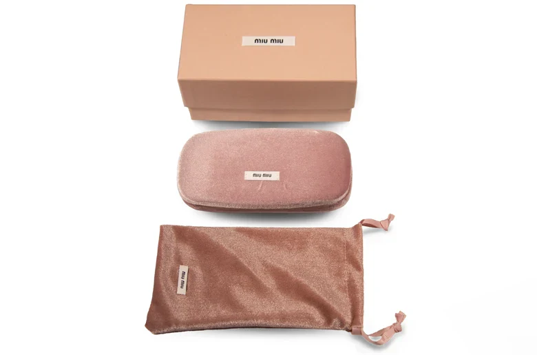 MU A56S Miu Miu Pale Gold/Dark Grey - Image 6