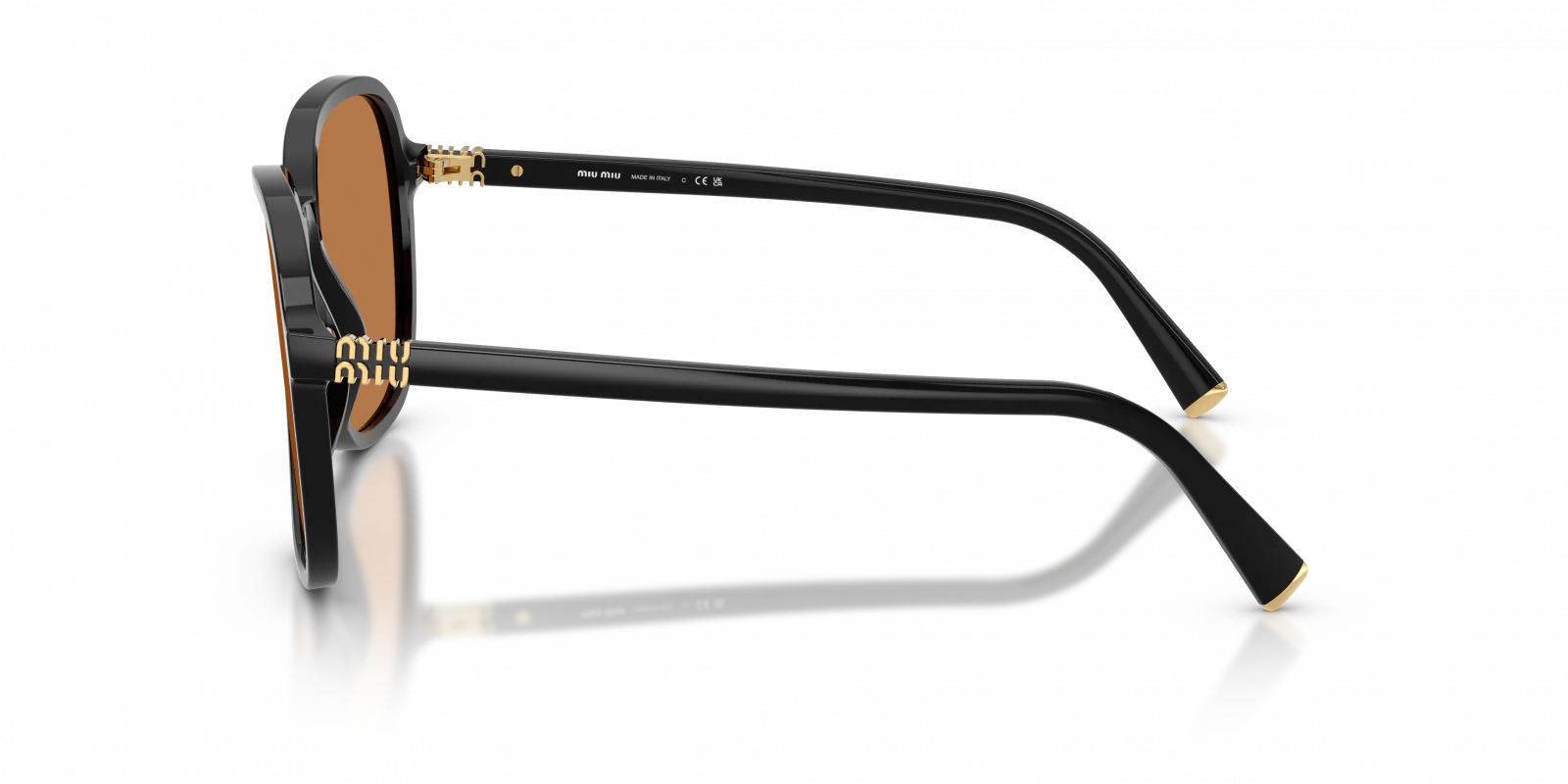 MU B01S Miu Miu Black/Brown 58 - Image 5