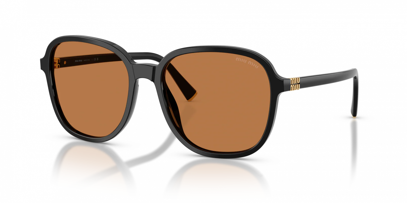 MU B01S Miu Miu Black/Brown 58 - Image 6