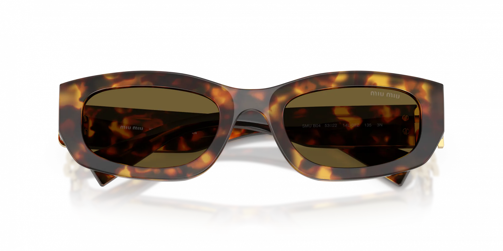 MU B04S Miu Miu Havana Honey/Dark Brown - Image 5