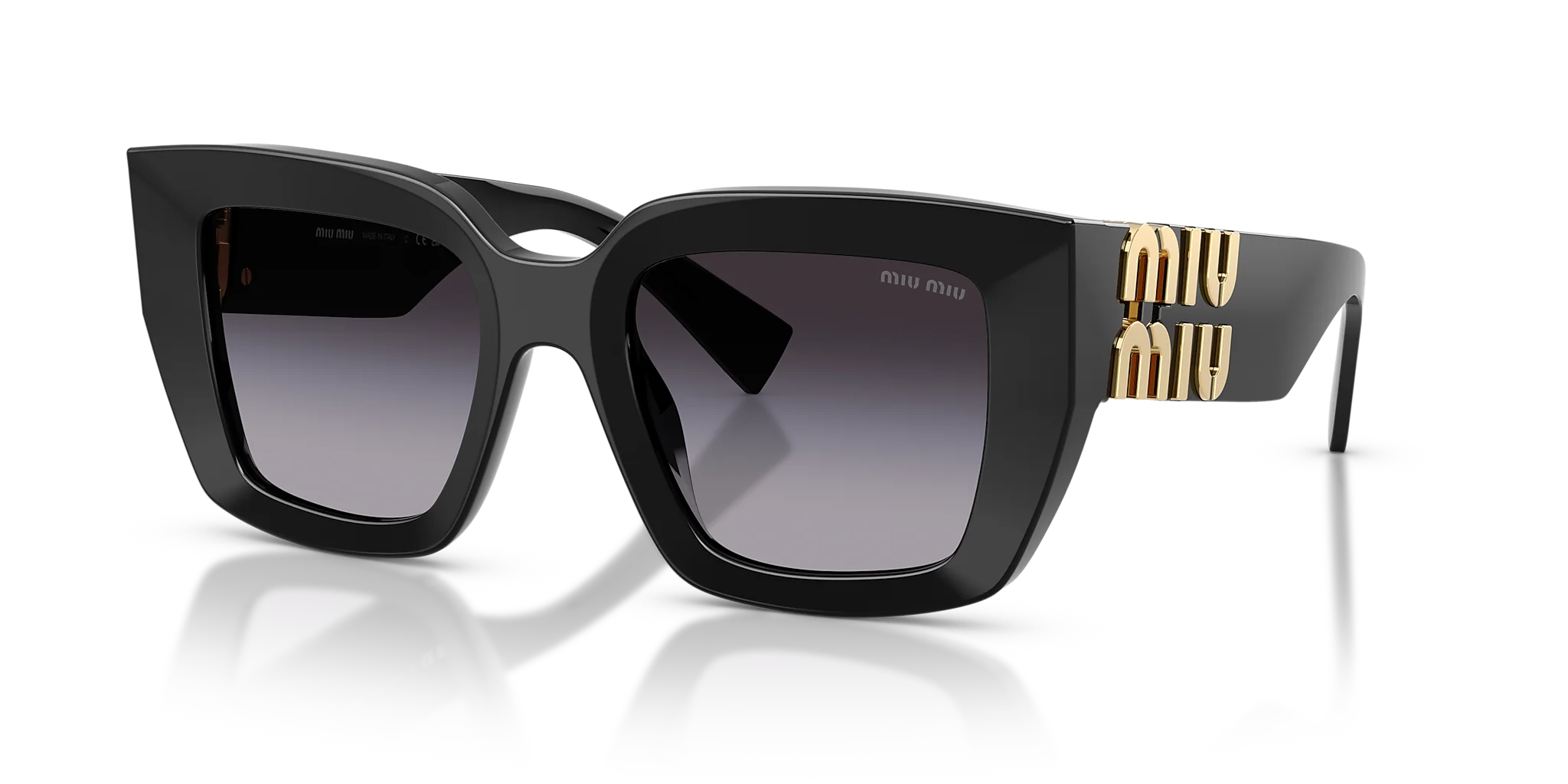 MU B05S Miu Miu Black/Gradient Grey XL