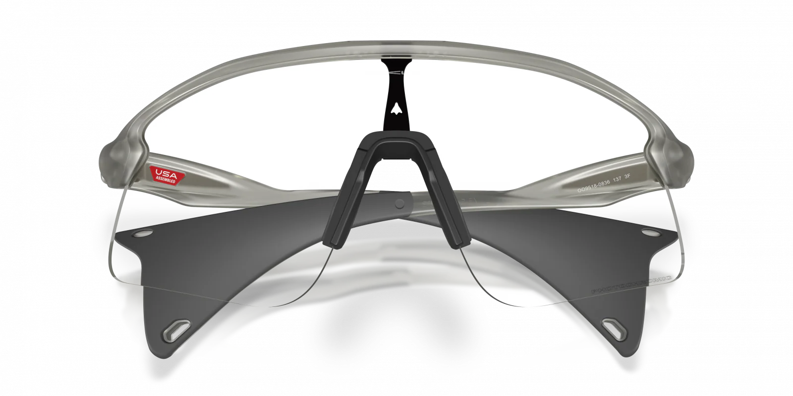 OO9518 Oakley Matte Grey/Black-Clear - Image 5
