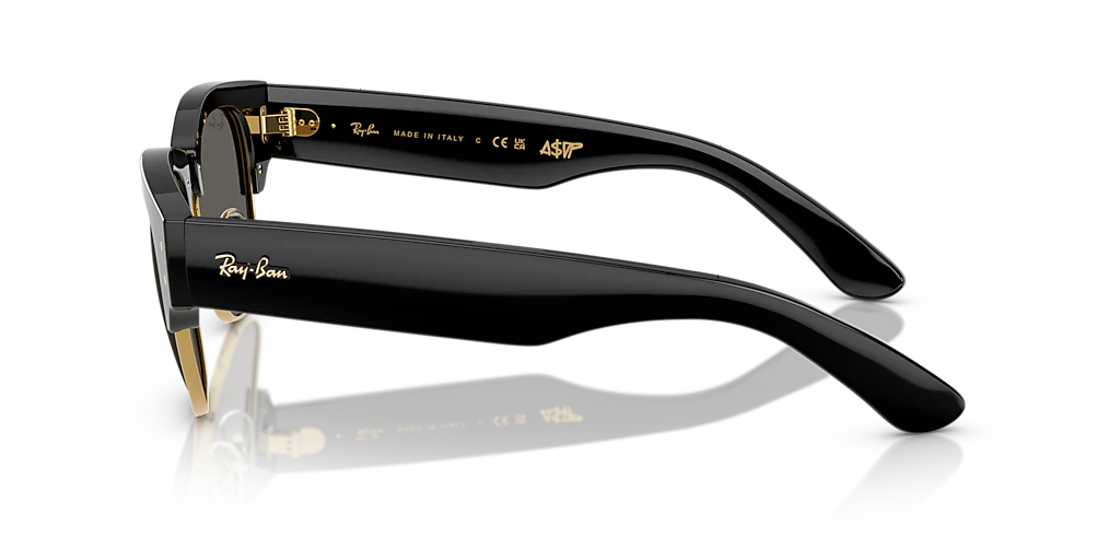 RB0316S Mega Clubmaster Blacked Out Collection Ray-Ban Black XL - Image 3