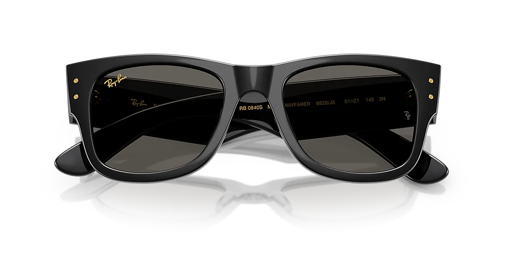 RB0840S Mega Wayfarer Blacked Out Collection Ray-Ban Black M - Image 6