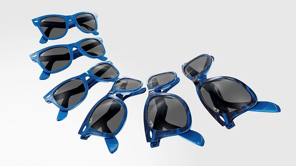 RB2140 Original Wayfarer Change Ray-Ban Blue/Grey L - Image 2