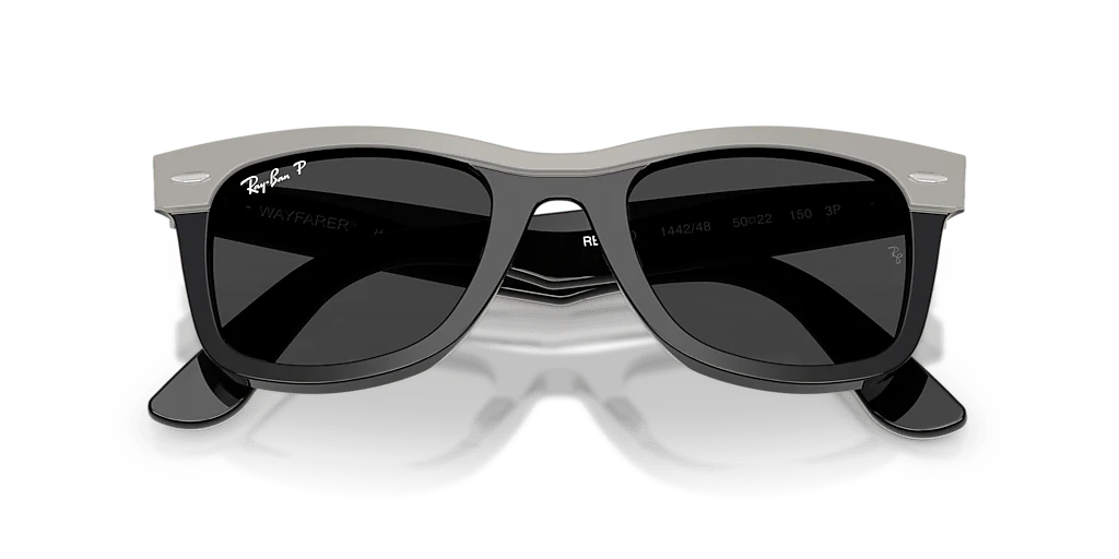 RB2240 Wayfarer  RAY-BAN Grey/Black Polarized S - Image 3