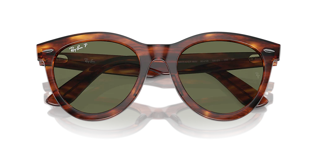 RB2241 Wayfarer Way Ray-Ban Brown/Green XL - Image 5