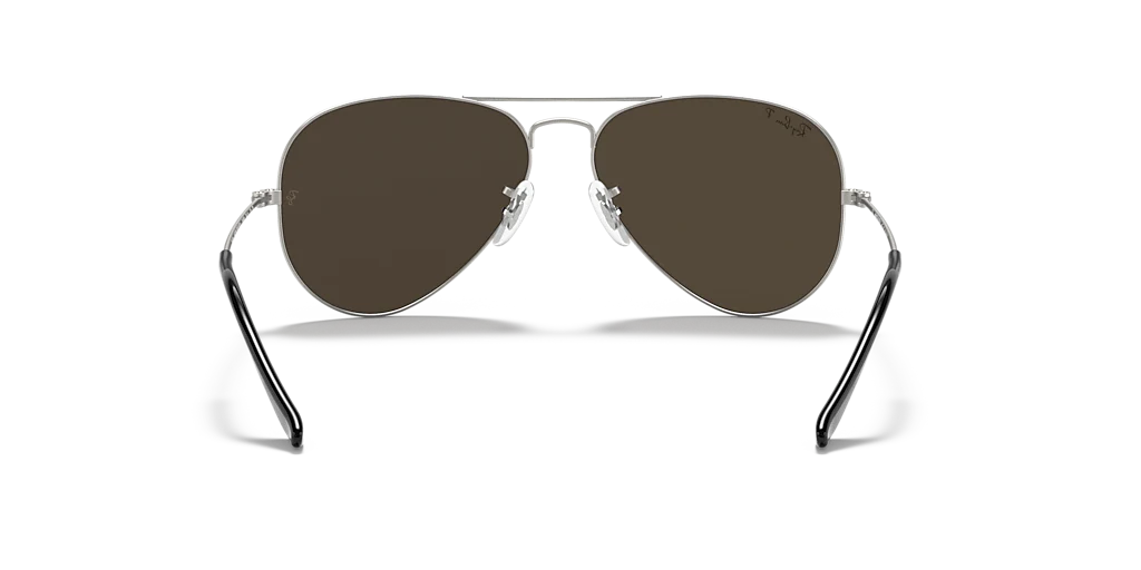RB3025 Aviator Mirror Ray-Ban Silver/Grey XL - Image 4