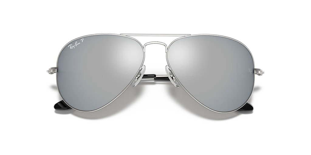 RB3025 Aviator Mirror Ray-Ban Silver/Grey XL - Image 5