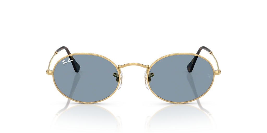 RB3547 Oval Metal Summer Capsule Ray-Ban Gold/Blue M - Image 2