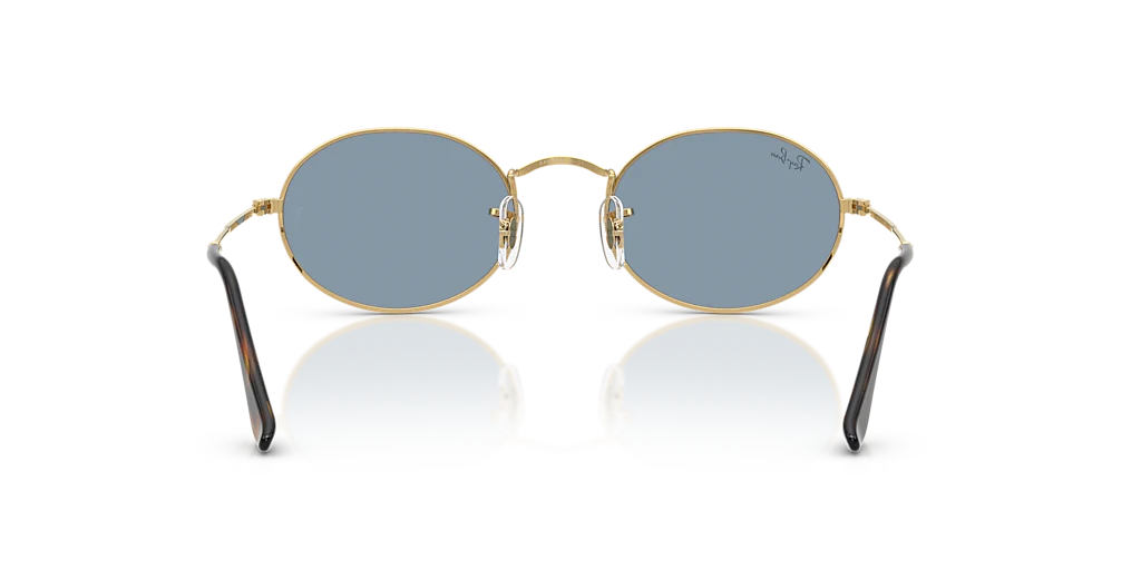 RB3547 Oval Metal Summer Capsule Ray-Ban Gold/Blue M - Image 4