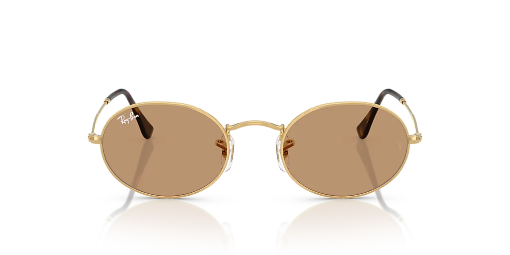 RB3547 Oval Metal Summer Capsule Ray-Ban Gold/Brown M - Image 2