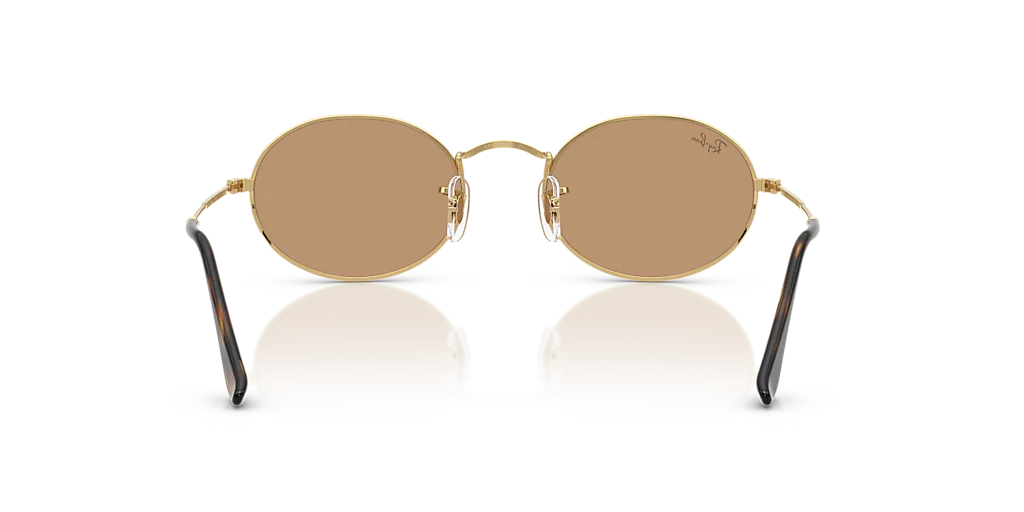 RB3547 Oval Metal Summer Capsule Ray-Ban Gold/Brown M - Image 4