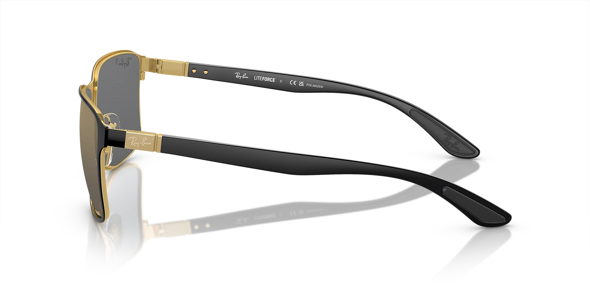 RB3721CH Ray-Ban Black on Gold/Blue/Gold XXL - Image 3